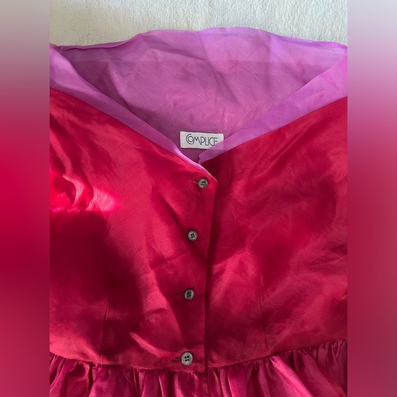 Complice by Dolce & Gabbana 1990s Silk Babydoll Top & High-Waisted Shorts Set​ - Picture 7 of 14